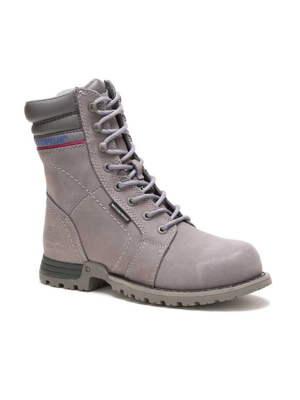 Cat Women's Echo Waterproof Steel Toe Work Boots Frost Grey BRAND NEW!!